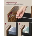 thumbnail image 4 of VASAGLE 4-Drawer Vertical File Cabinet, Filing Cabinet, with 4 Lockable Drawers, Adjustable Hanging Rail, for A4 and Letter-Size Files, Rustic Brown, 4 of 6