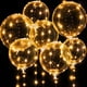thumbnail image 1 of (Blanco cálido), globos iluminados, 7 paquetes de globos Bobo de 20 pulgadas para el Día de San Valentín con cuerdas de luces LED de 10 pies para el Día de San Valentín, bodas, Navidad y cumpleaños, 1 of 5
