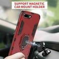 thumbnail image 2 of Dteck For iPhone 7 / iPhone 8 Case, [Magnetic Car Mount] Heavy Duty Armor Protective Rugged 2 in 1 Shock-Absorbing Case with 360 Degree Rotation Ring? Red, 2 of 5