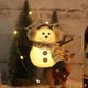 thumbnail image 4 of Christmas Luminous Snowman Ornaments Plaid Striped Scarf Decoration Children's Christmas Gifts, 4 of 6