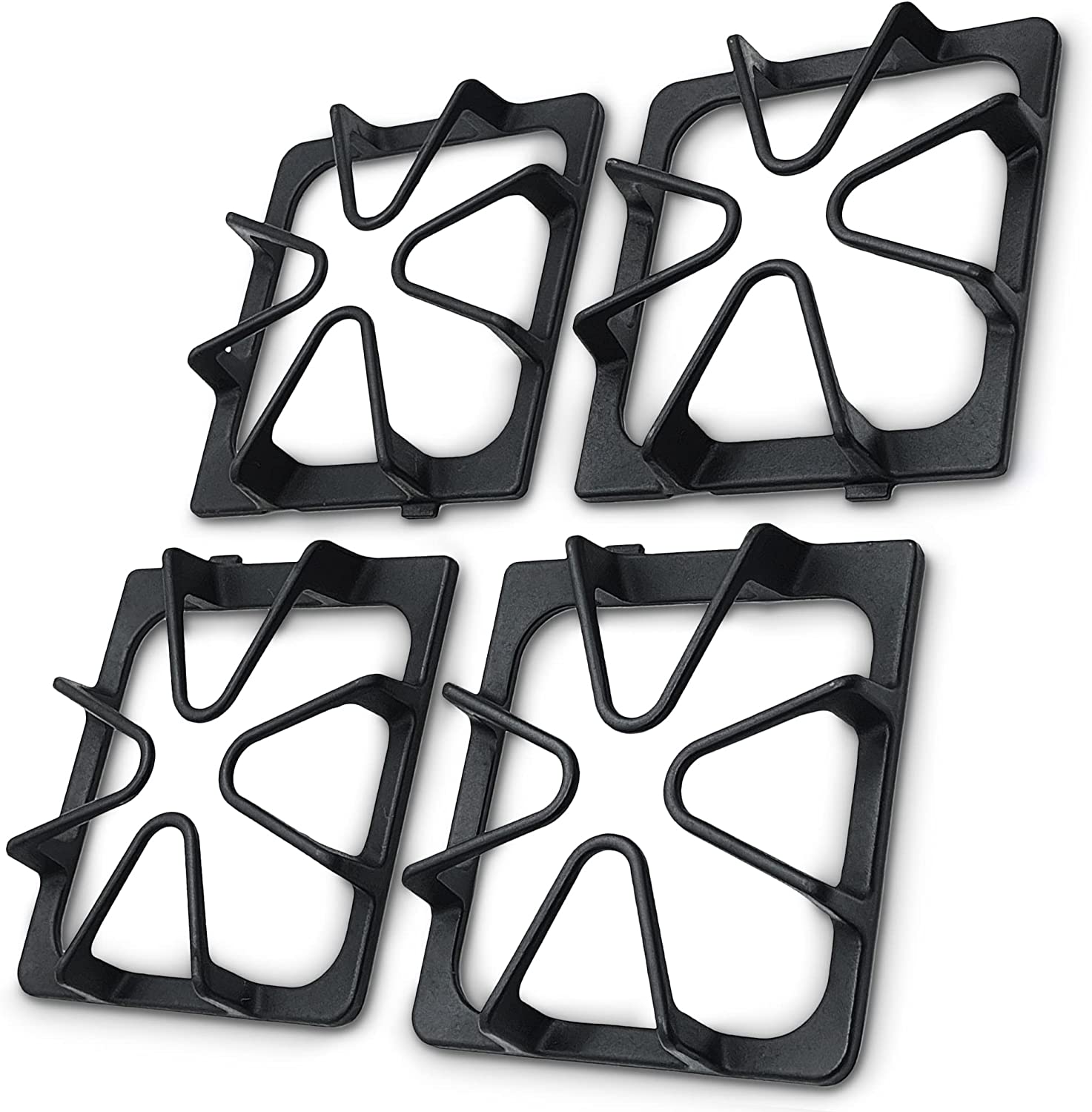 Whole Parts Range Burner Grate Kit (Matte Black Finish), Part