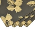 thumbnail image 3 of Pimpernel Sara Miller London Etched Leaves Large Placemats, Set of 4, 15.7 X 11.7 - Dark Grey, 3 of 6