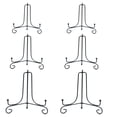 thumbnail image 1 of KAKOWELY Support d'Exposition pour Assiettes 6 Pcs Support d'Exposition pour Assiettes en Fer Support de Vaisselle de Bureau Présentoir d'Artisanat 7.87"X5.71"X5.71 Pouces, 1 of 5