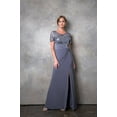 thumbnail image 3 of Women's Eva USA 3439 Long Formal Mother Of Groom evening elegant Dress Plum L, 3 of 9