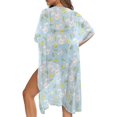 thumbnail image 5 of HELLHERO Easter Bunny & Chick Print Beach Kimono - Lightweight Breathable Swimsuit Cover Up - Cute Vacation Cardigan for Women, 5 of 6