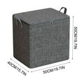 thumbnail image 3 of RKZDSR Large Storage Bags, Clothes Storage Bins Foldable Closet Organizers Storage Containers with Durable Handles for Clothing, Blanket, Comforters, Bed Sheets, Pillows and Toys(Gray), 3 of 6