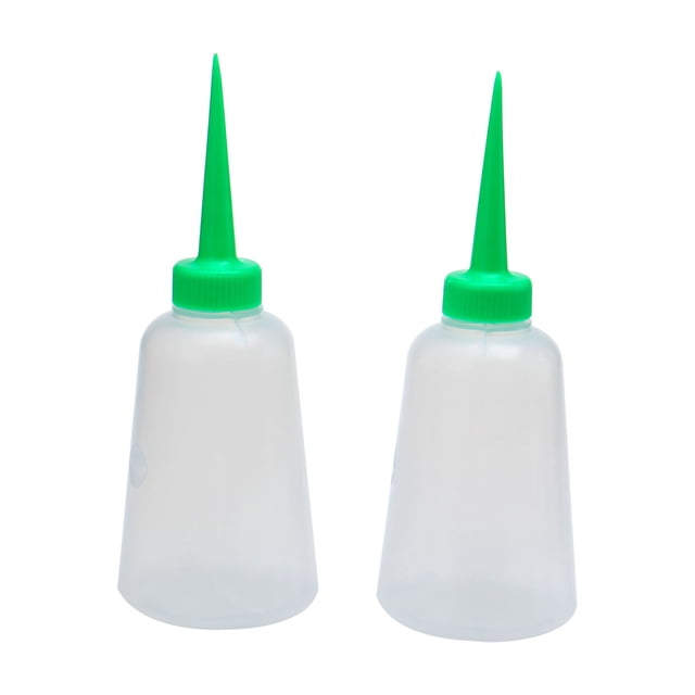 Unique Bargains 2 Pcs 250ml Bouteille d'Huile pour Machine à Coudre Buse en Plastique Vert