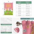 thumbnail image 6 of Happy Easter Balloon Curtains for Living Room/French Door, Rabbits Eggs Spring Daisy Floral Grass Pink Tie Up Curtains 63 Inch Length Energy Saving Kitchen Curtains Shades for Windows 42"x63", 6 of 8