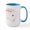 White/Blue Inside, variant on CafePress - Ace Hearts Flush Mugs - 15 oz Ceramic Large White Novelty Mug