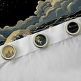 thumbnail image 4 of Feelyou Ocean Wave Blackout Curtains Set of 2 (52x84 Each), Japanese Window Curtains, 4 of 6