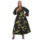 thumbnail image 1 of HH Women's Autumn New Strap Asymmetric Skirt Wide Hem Long Sleeve Dress, 1 of 1