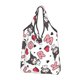 thumbnail image 2 of Bolsas de supermercado reutilizables grandes con dibujos animados de Sanrio Kuromi, reciclables, plegables, lavables e impermeables, 2 of 4