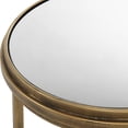 thumbnail image 4 of 15, 18 Inch Set of 2 Nesting Accent Tables with Mirrored Tops, Modern, Gold- Saltoro Sherpi, 4 of 4
