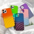 thumbnail image 6 of Compatible with iPhone 14 Pro Max Phone Case Girls Cute Gradient Bicolor Crimp Wave Pattern Soft Silicone Shockproof Camera Protective Back Cover Slim Phone Case for Women - Orange Yellow, 6 of 13