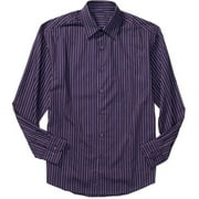 George - Men's Long-Sleeve Button-Down Stripe Shirt