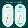 thumbnail image 6 of Quip Sonic Toothbrush for Adults, Timed Electric Brush with Soft Bristles, Replaceable Head, Pink Metal Handle, Travel Cover, 6 of 7