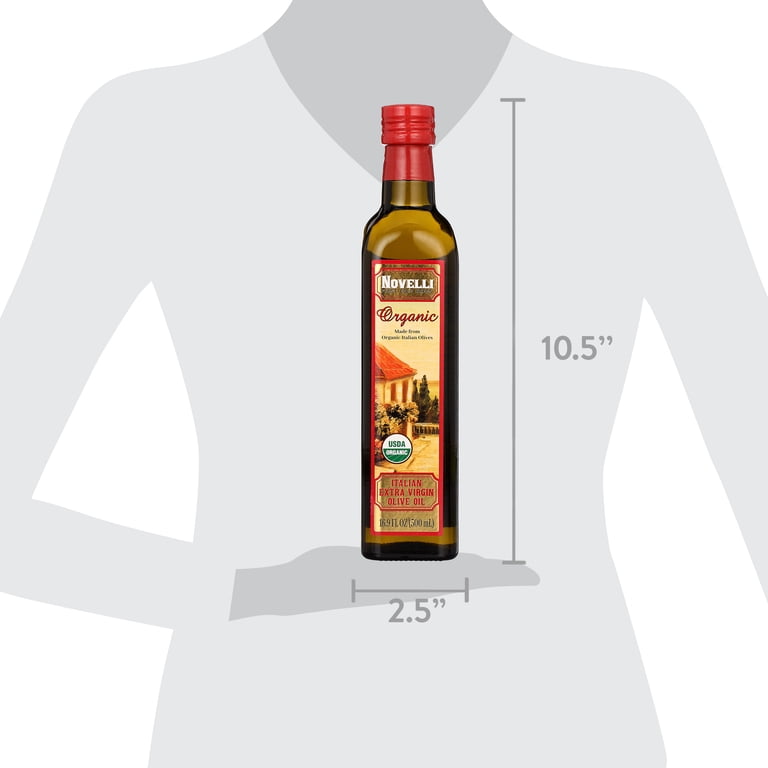 2 pack) Novelli 100% Italian Organic Extra Virgin Olive Oil 16.9