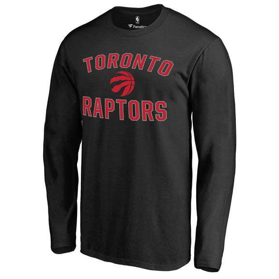 Men's Black Toronto Raptors Victory Arch Long Sleeve T-Shirt