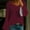Wine, variant on Holzkary Women's Long Bell Sleeve Tops V Neck Dressy Casual Shirts Ladies Loose Fit Blouses Tunic Fall T Shirts Women Loose Fit Long Sleeve Boat Neck Tops Casual Blouses Print Sleeve Tops Beige L