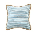 thumbnail image 2 of Laddha Home Designs Handwoven Textured Striped Cotton Throw Pillow Cover - 20" - Blue and White, 2 of 9