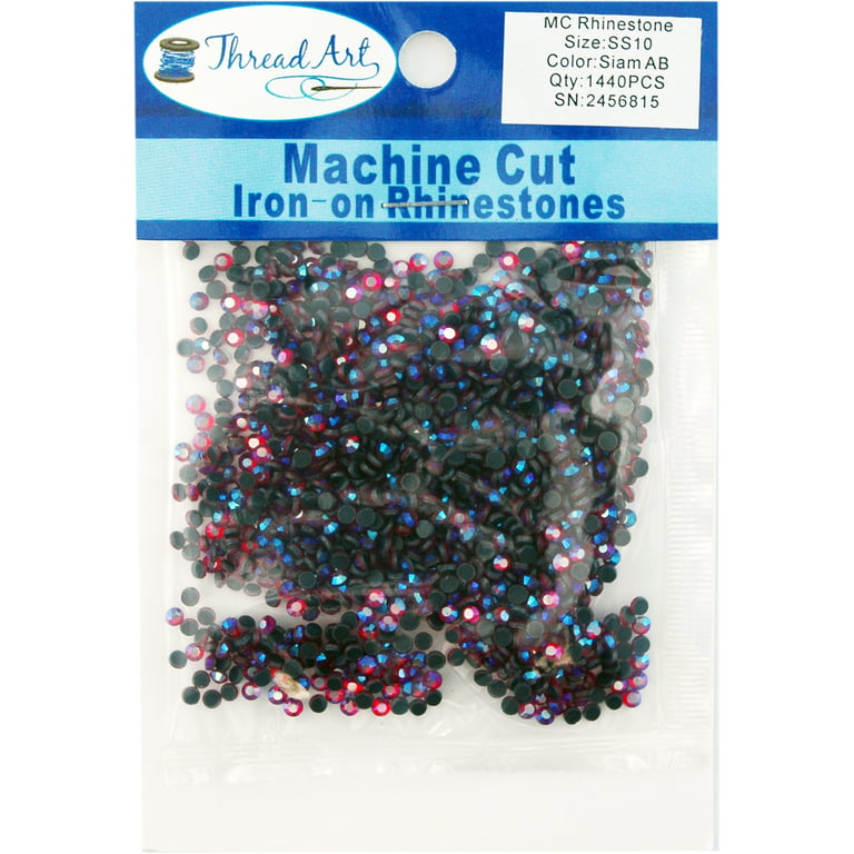Beadsland Crystal Hotfix Rhinestone,Machine Cut Stone 1440Pcs/Pkg  (Dk.Pink,Ss10/