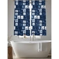 thumbnail image 5 of Tropical Beach Sheer Curtains 72 Inch Long 2 Panels, Summer Coconut Tree Anchor Boat Blue White Plaid Light Filtering Rod Pocket Curtains, Sheer Voile Drapes for Living Room Bedroom, 52"x72", 5 of 8