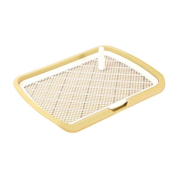 Orinal para perros, orinal de entrenamiento para perros, bandeja de malla para orinar, orinal para perros Amarillo