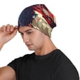 thumbnail image 3 of Easygdp Watercolor Bald Eagle Knit Beanie, Soft Beanie Hat, Daily Beanie in Fine Knit for Women Men Winter, 3 of 7