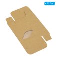 thumbnail image 3 of Uxcell 3.8x2.8x1.2" Paper Soap Box with Window, 20 Pack Soap Boxes Leaf Presents Packaging Boxes, Brown, 3 of 6