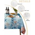 thumbnail image 2 of Coastal Turtle Blue Table Cloth, Waterproof Tablecloth for Rectangle Tables, Summer Beach Nautical Coral Starfish Reusable Washable Fabric Table Cover for Restaurant Kitchen Dining Tables 60"x120", 2 of 9