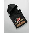 thumbnail image 3 of Baseball Pitcher  Hoodie Men -Image by Shutterstock, Male x-Large, 3 of 4