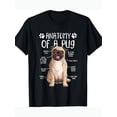 thumbnail image 2 of [Funny Pug Lover Tee] Funny Pug Lover T-Shirt - 220g Anatomy Pug Dog Design, 2 of 7