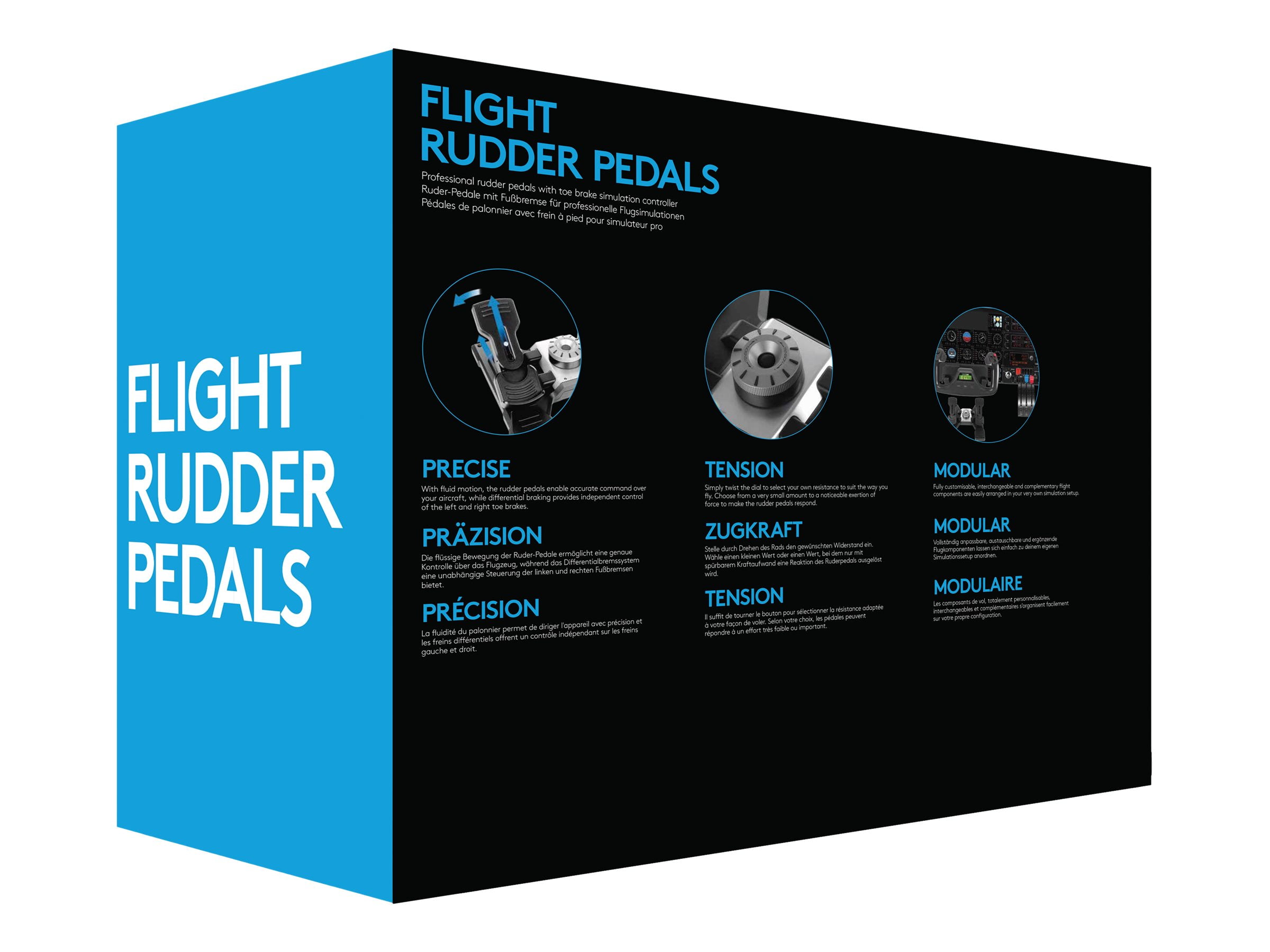 PC用ゲームコントローラー・コンバーター Saitek PRO FLIGHT RUDDER PEDALS Saitek Pro Flight Gaming Pedal, Professional Flight