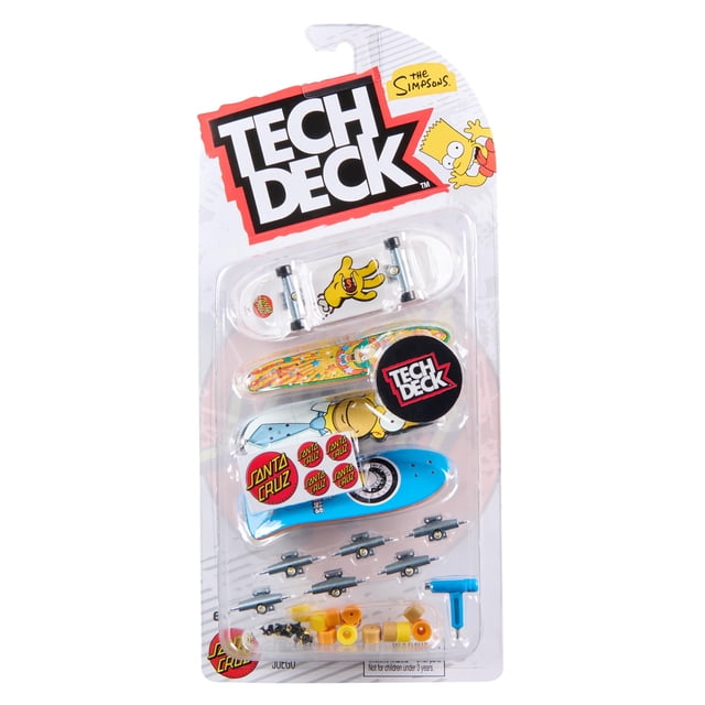 Vehículos de Juguete Mini Patinetas 96mm Tech Deck Simpsons Paquete de 4
