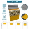 thumbnail image 6 of Yellow Grey Stripes Table Runner 70 Inches, Abstract Lines Geometric Modern Art Bed Runner Dresser Scarves Tabletop for Indoor Outdoor Parties/Ceremony/Banquet, 13" x 70", 6 of 9