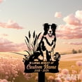 thumbnail image 2 of C-CRAFT Custom Border Collie Dog Memorial Metal Yard Sign Weather Resistant for Outdoor Decor, 2 of 4