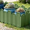 thumbnail image 4 of Decorative Garden Fence (9.8x8.9 Inch), Weather Resistant Picket Edgings, Modular Plastic Border for Flowerbeds and Lawns, 4 of 7