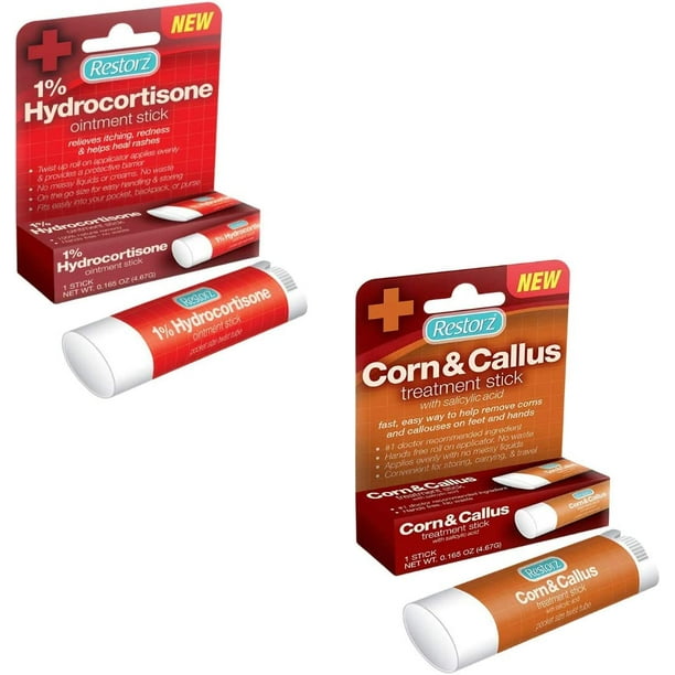 Restorz Corn and Callus Remover with Salicylic Acid and Hydrocortisone