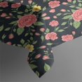 thumbnail image 3 of Pioneer Flower Floral Print Pattern Rectangle Tablecloth 60"x84", Waterproof Polyester Table Cloth, Wipeable Spillproof for Dining Camping Indoor Outdoor, 3 of 5