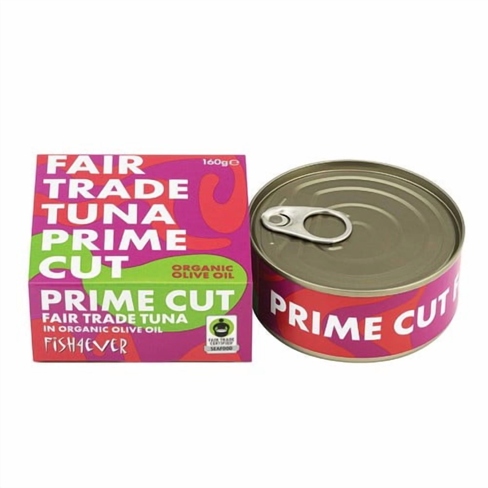 Fish4Ever Fair Trade Yellowfin Tuna in Organico Olive Oil 160g, British Import (Pack of 3)