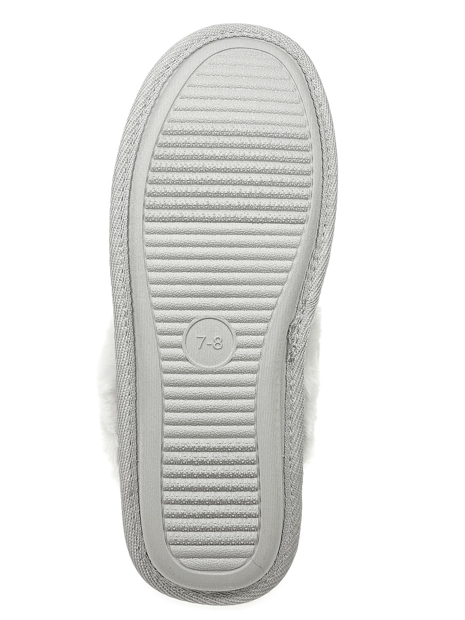 Holiday Time Mommy & Me Metallic Scuff Slippers