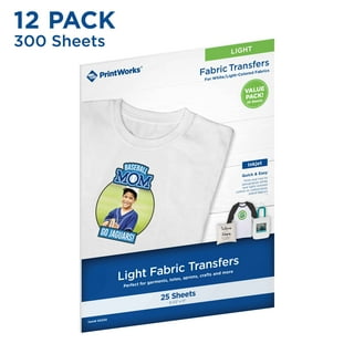 Pen + Gear White Fabric Transfer Paper, Inkjet Printable, 8.5 x 11, 18  Sheets