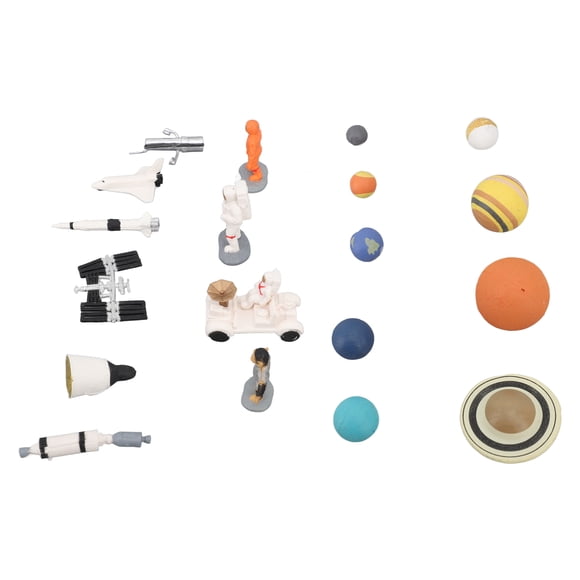 Astronaut Space Figurine Planets, Collectible Exquisite Planets Solar System Astronaut Figure Toy Display Ornament  for Preschool