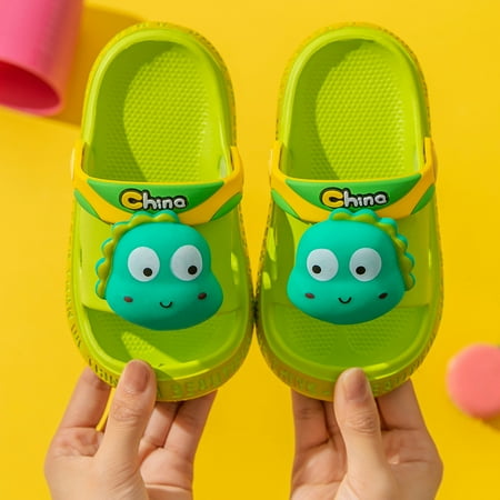 

Dyfzdhu Summer Children Toddler Baby Girls Boys Cartoon Animai Slippers Sandals Shoes