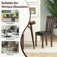 thumbnail image 5 of Canddidliike Dining Chair Set of 2 Upholstered Wooden Kitchen Chairs with Padded Seat and Rubber Wood Frame-Espresso, Dining Chairs, Dining Room Chair for Kitchen, Dining, Bedroom, Living, 5 of 9
