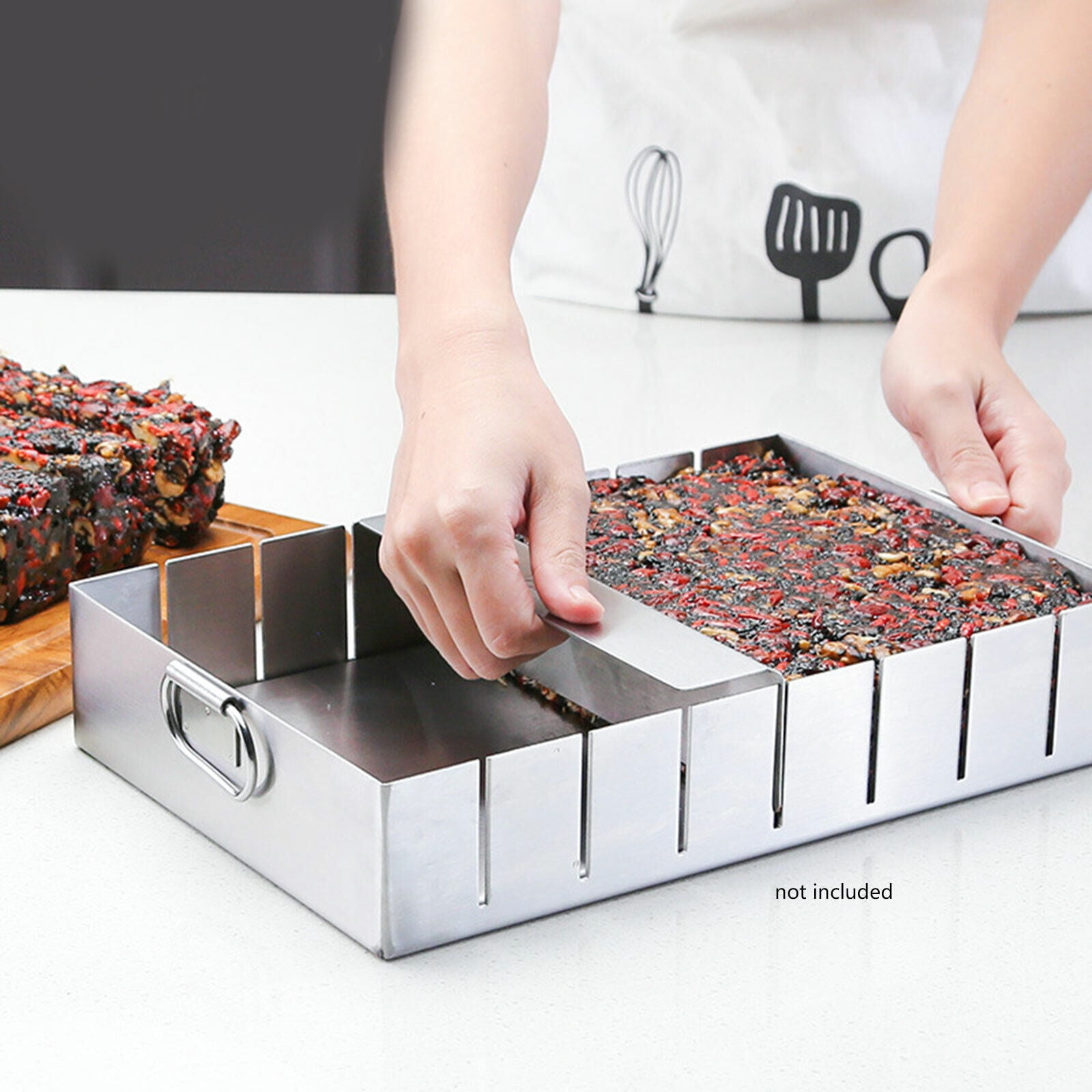 Stainless Kitchen Baking Cake Divider Slicer Pan Marker Cutter Mould