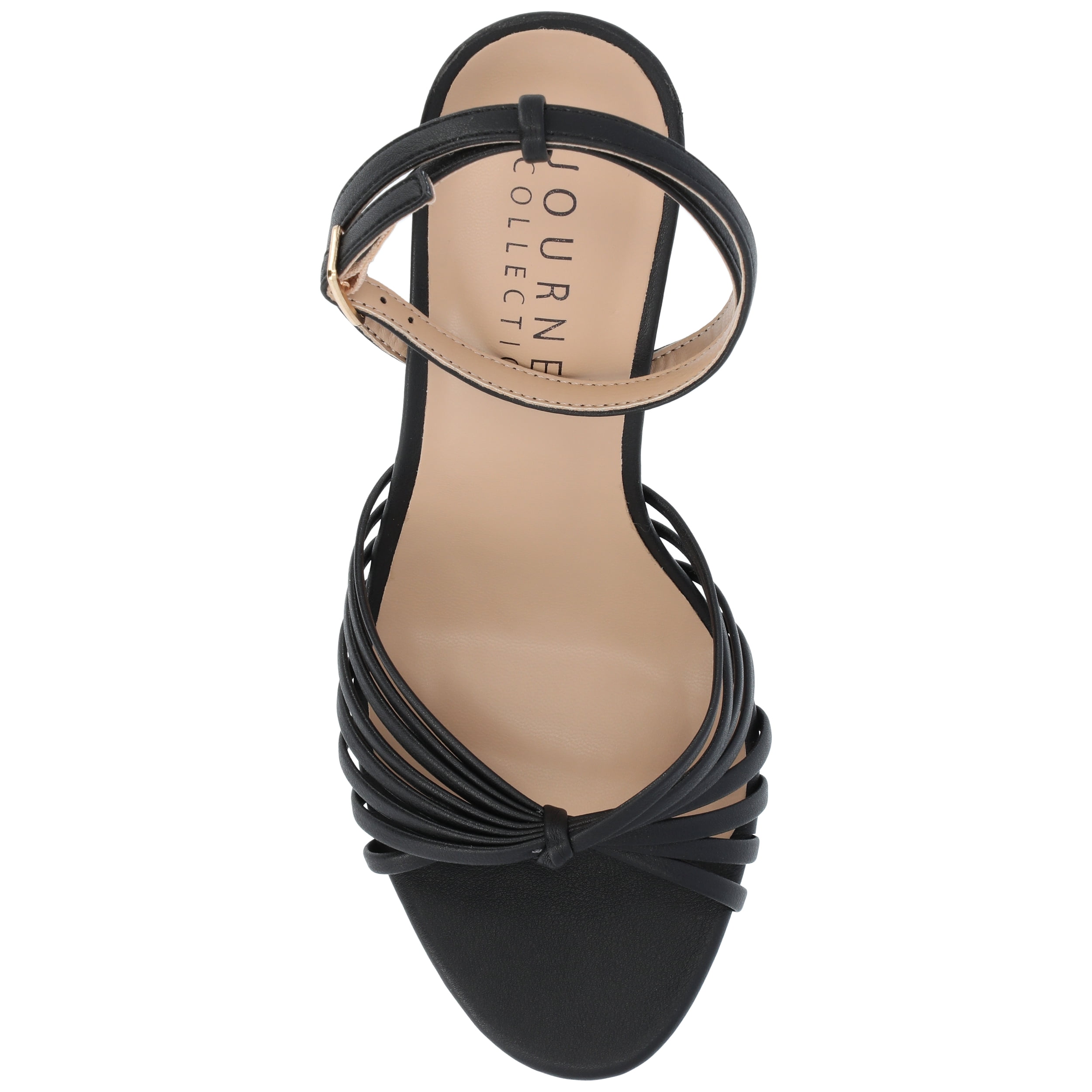 Journee Womens Vanita Multi Strap Stiletto Open Toe Dress Sandals, Widths Available