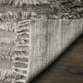 thumbnail image 4 of SAFAVIEH Kenya Jona Braided Abstract Fringe Runner Rug, Ivory/Grey, 2'3" x 8', 4 of 7