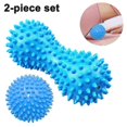 thumbnail image 1 of Spike Peanut Roller & Hedgehog Foot Massage Ball Set,blue,2pcs, 1 of 5