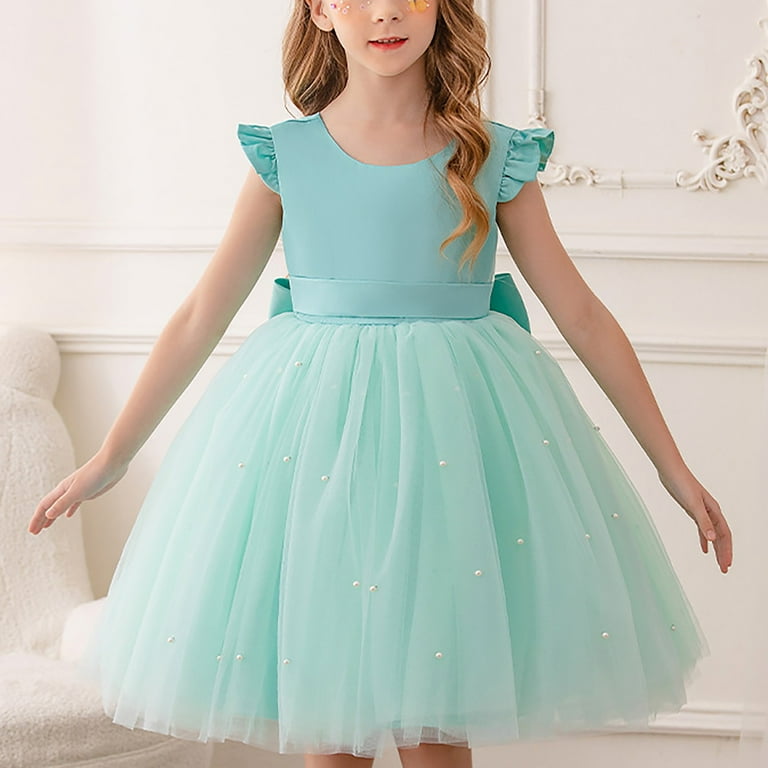 Gubotare Baby Girl Wedding Guest Dress Little Girl Dresses Flutter
